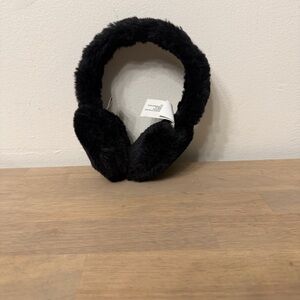 UGG Black Furry Earmuffs